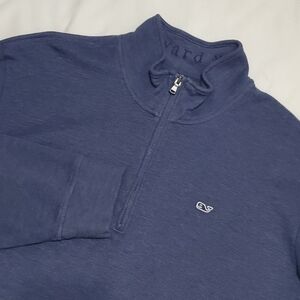 Vineyard Vines Blue Quarter Zip Sweater Pullover Blue Mens XXL